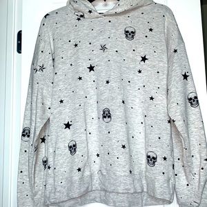 Super soft skull/star hoodie. Like new